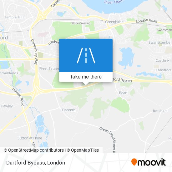 Dartford Bypass map