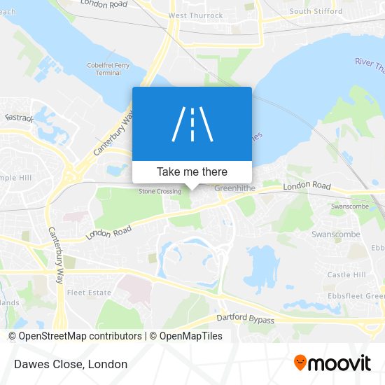 Dawes Close map