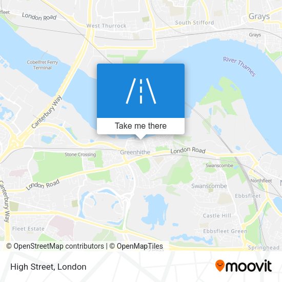 High Street map