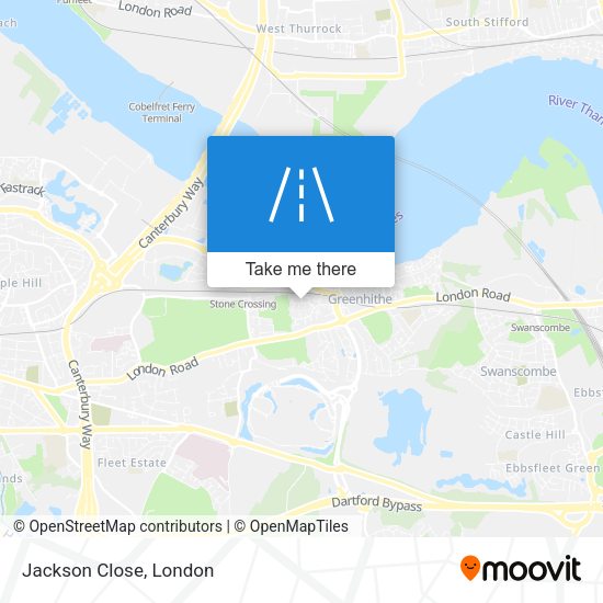 Jackson Close map