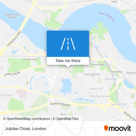 Jubilee Close map