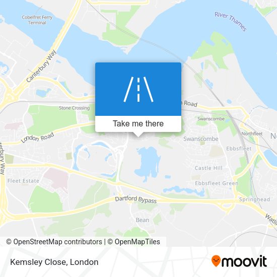 Kemsley Close map