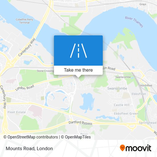 Mounts Road map
