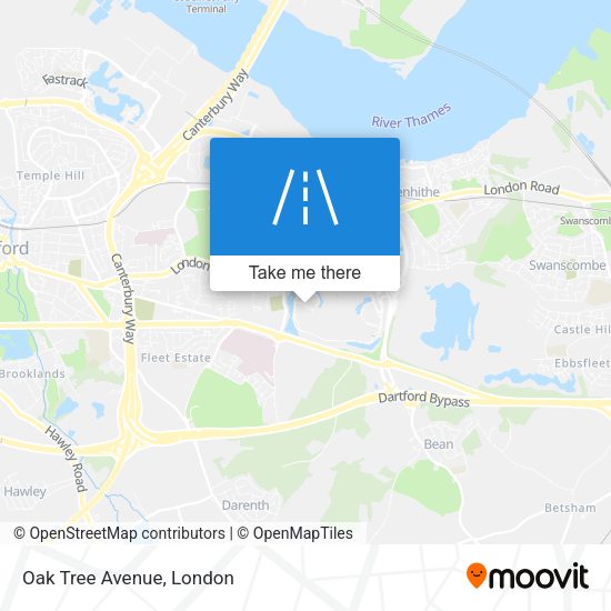 Oak Tree Avenue map