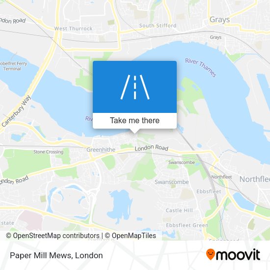 Paper Mill Mews map