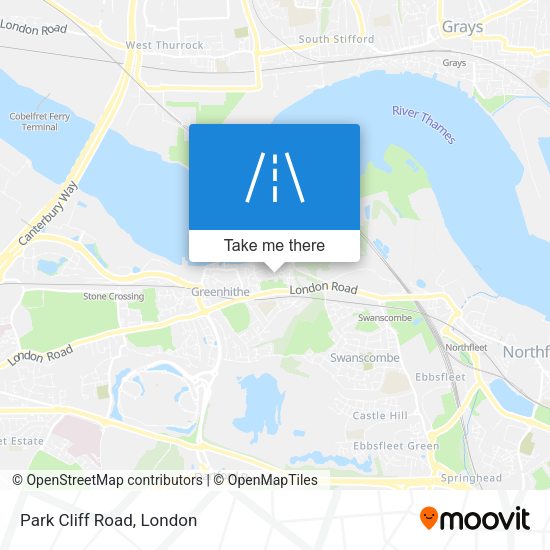 Park Cliff Road map
