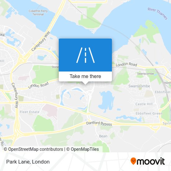 Park Lane map