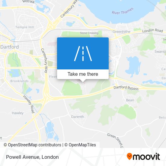 Powell Avenue map