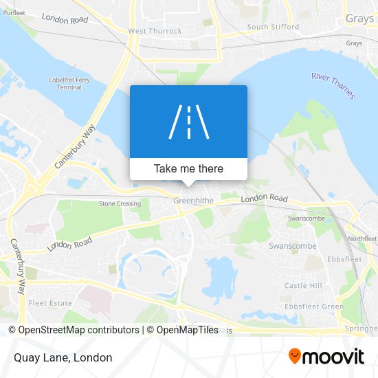 Quay Lane map