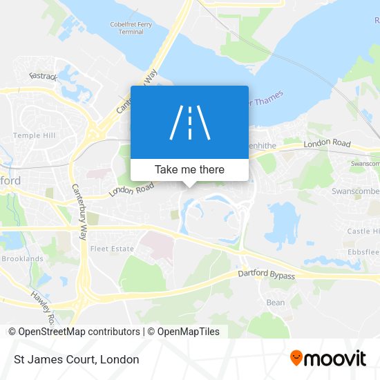 St James Court map