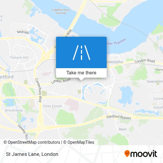 How to get to St James Lane, Greenhithe by bus or train?