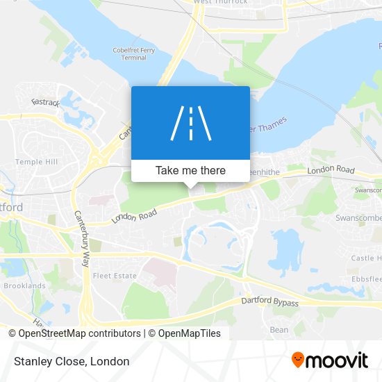 Stanley Close map