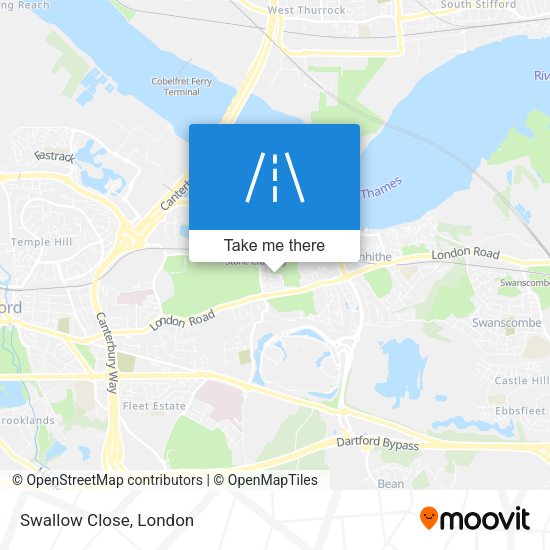 Swallow Close map