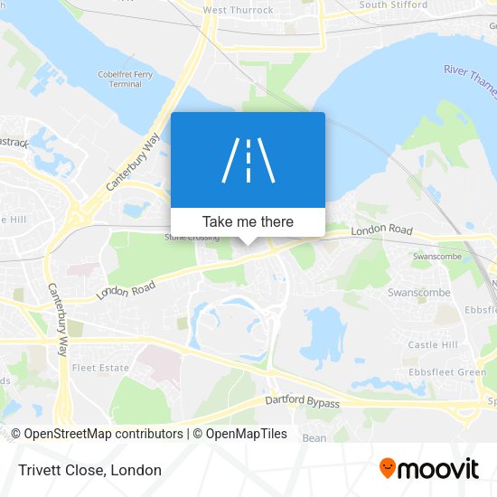 Trivett Close map