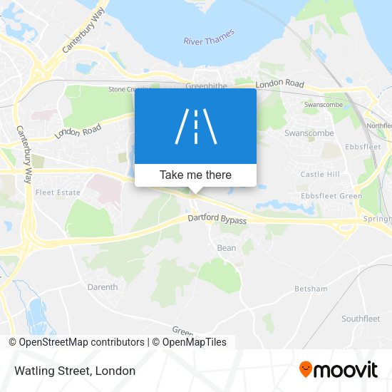 Watling Street map