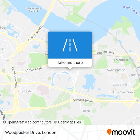 Woodpecker Drive map