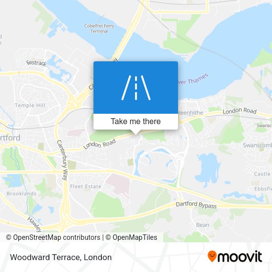 Woodward Terrace map