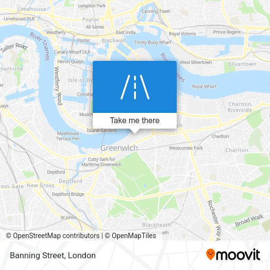 Banning Street map