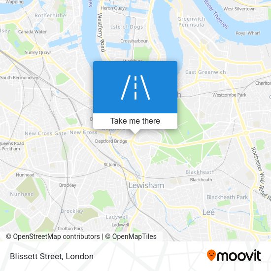 Blissett Street map