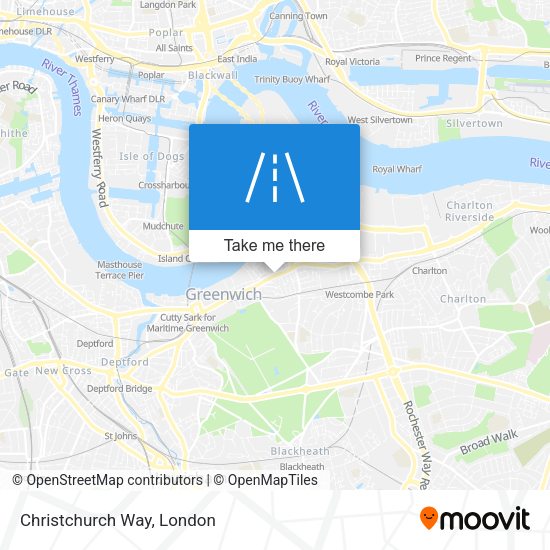 Christchurch Way map