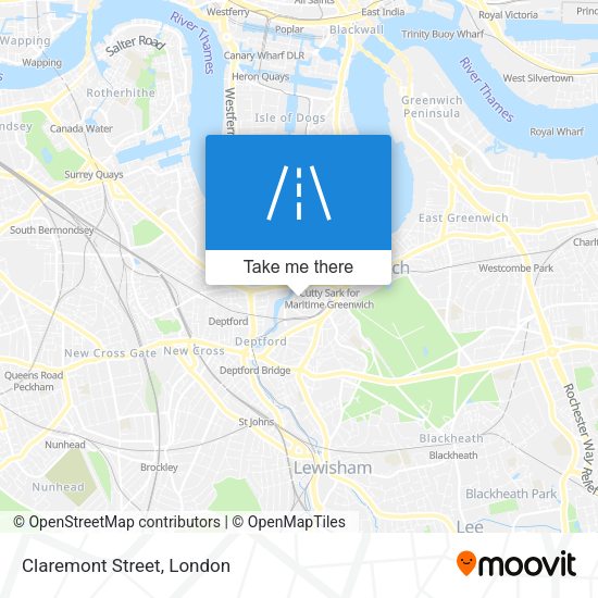 Claremont Street map