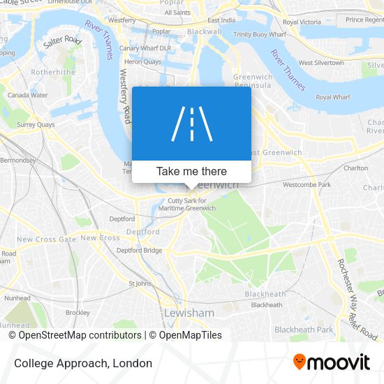 College Approach map