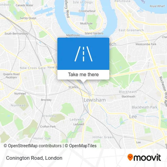 Conington Road map