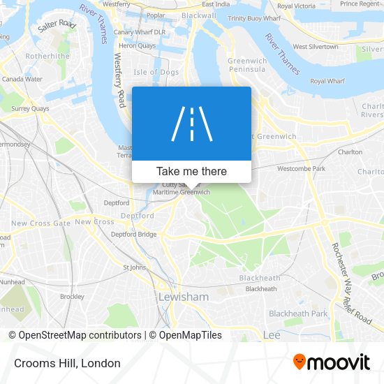 Crooms Hill map