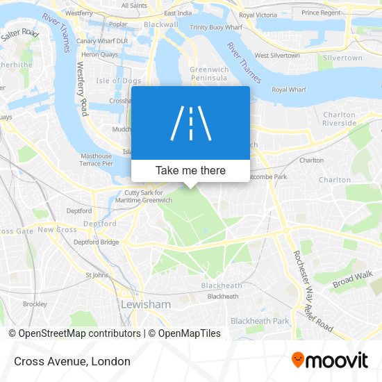 Cross Avenue map