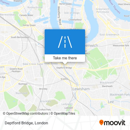 Deptford Bridge map