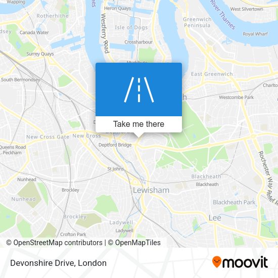 Devonshire Drive map