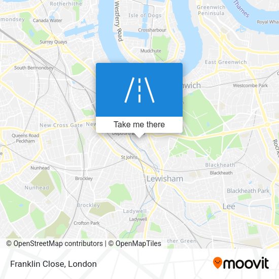 Franklin Close map