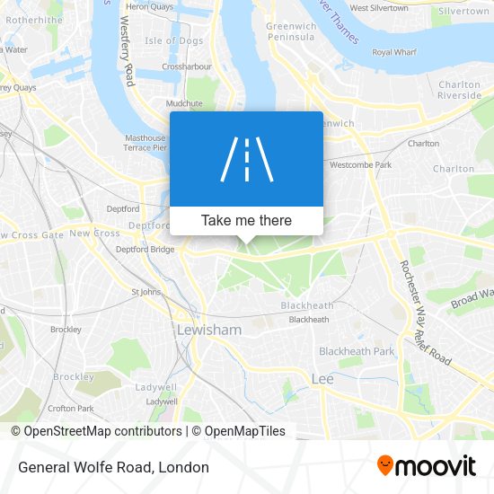 General Wolfe Road map