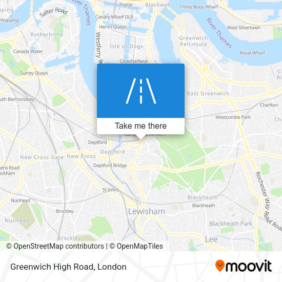 Greenwich High Road map