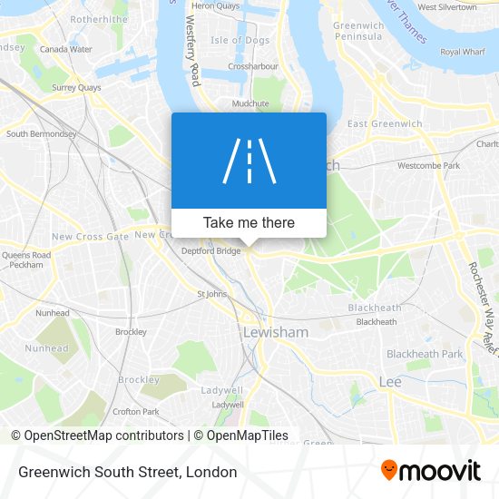 Greenwich South Street map