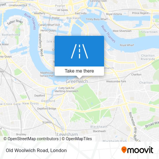 Old Woolwich Road map