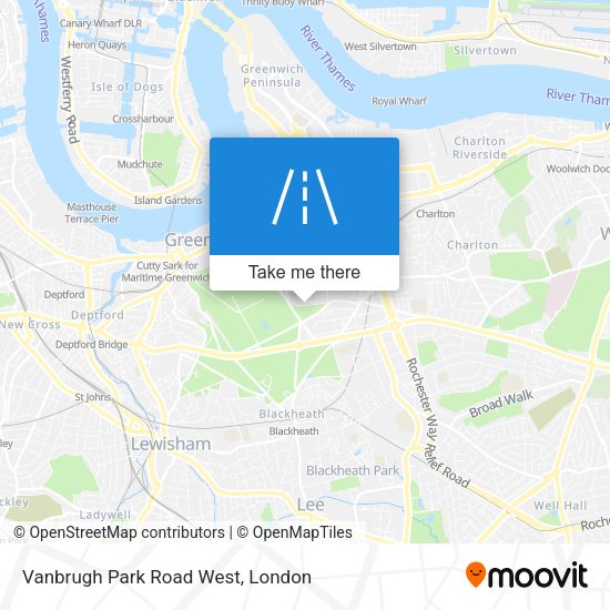 Vanbrugh Park Road West map