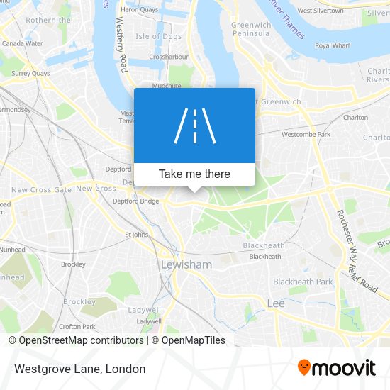 Westgrove Lane map