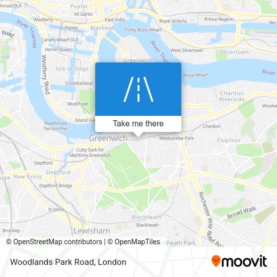 Woodlands Park Road map