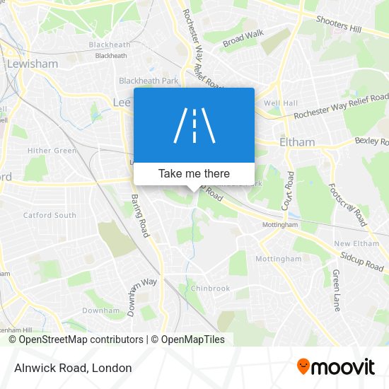 Alnwick Road map