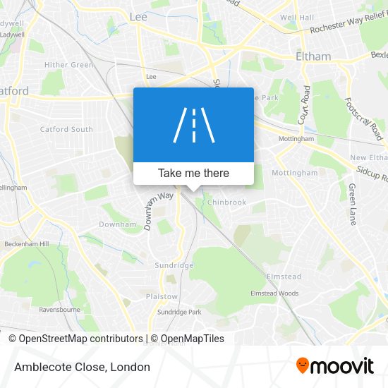 Amblecote Close map