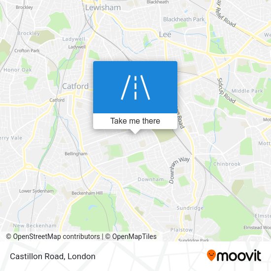 Castillon Road map