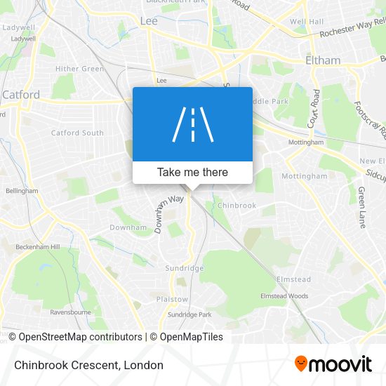 Chinbrook Crescent map
