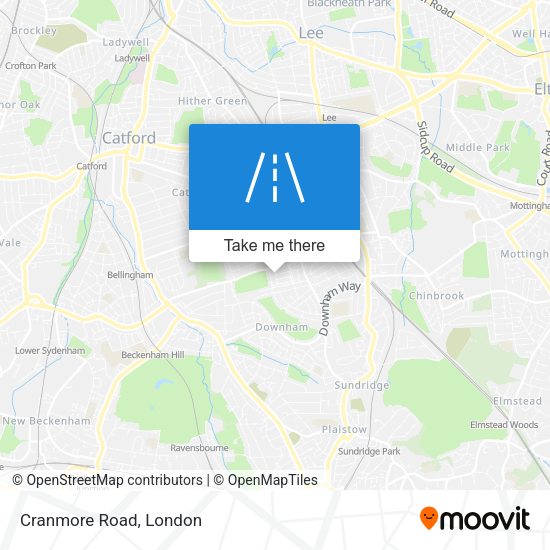 Cranmore Road map