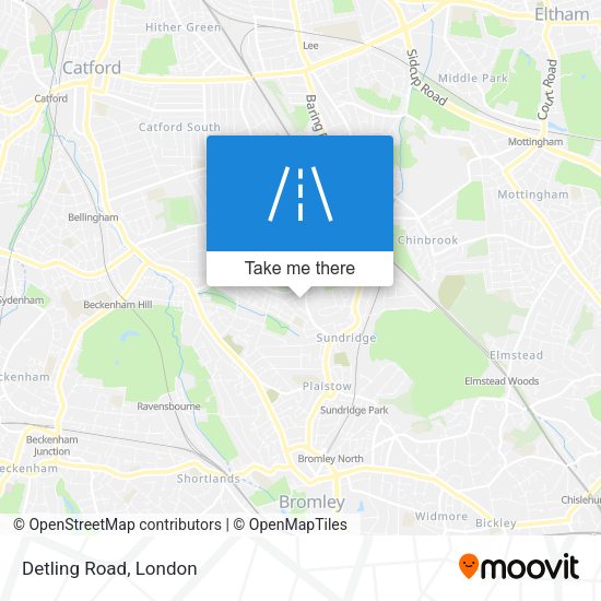 Detling Road map