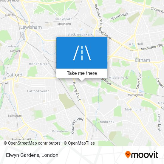 Elwyn Gardens map