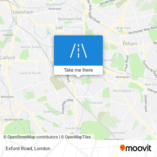 Exford Road map