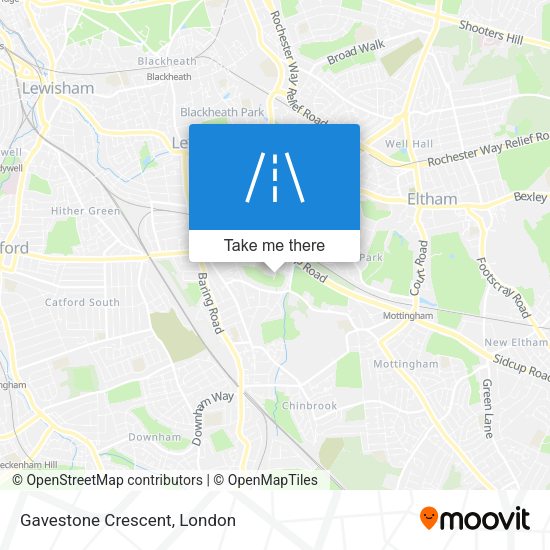 Gavestone Crescent map