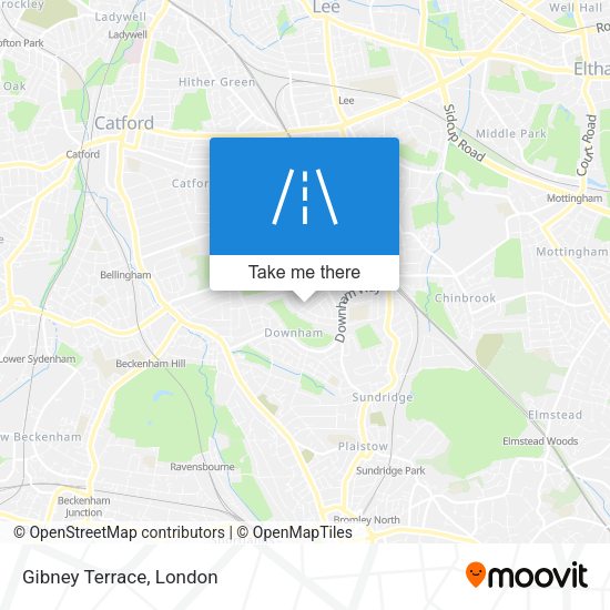 Gibney Terrace map