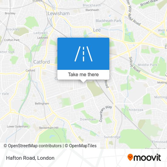 Hafton Road map